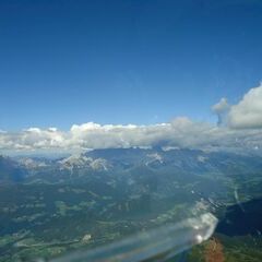 Flugwegposition um 12:55:38: Aufgenommen in der Nähe von Gemeinde Altenmarkt im Pongau, 5541, Österreich in 2836 Meter